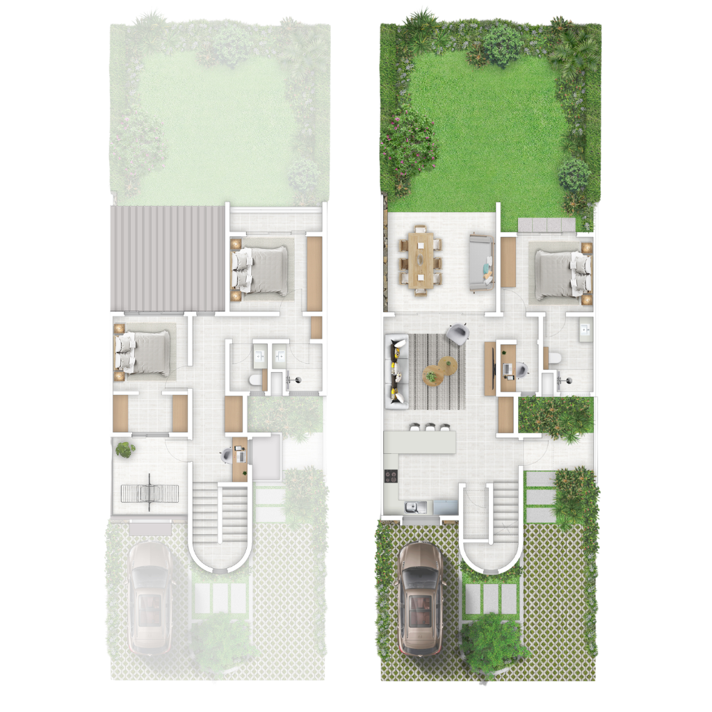 REZ-DE-CHAUSSÉE ET PREMIER ÉTAGE